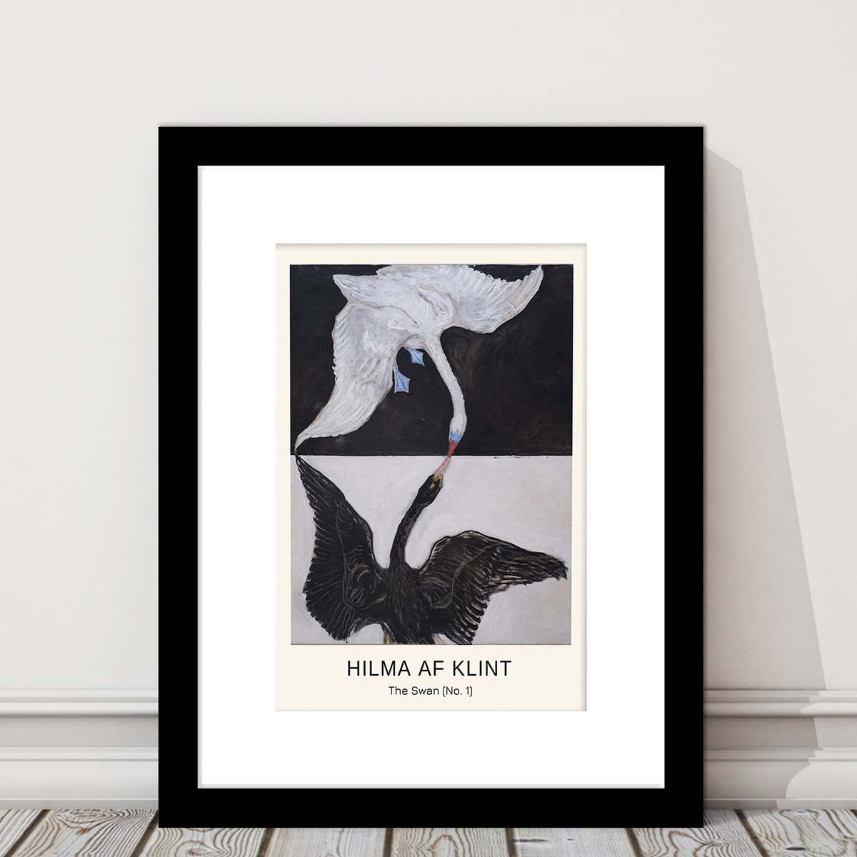 Hilma Af Klint Art Print, Abstract, Art Reproduction, The Swan, No. 1, Framed Art Print, White Border