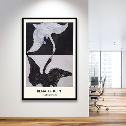 Hilma Af Klint Art Print, Abstract, Art Reproduction, The Swan, No. 1, Framed Art Print, Fine Art Print