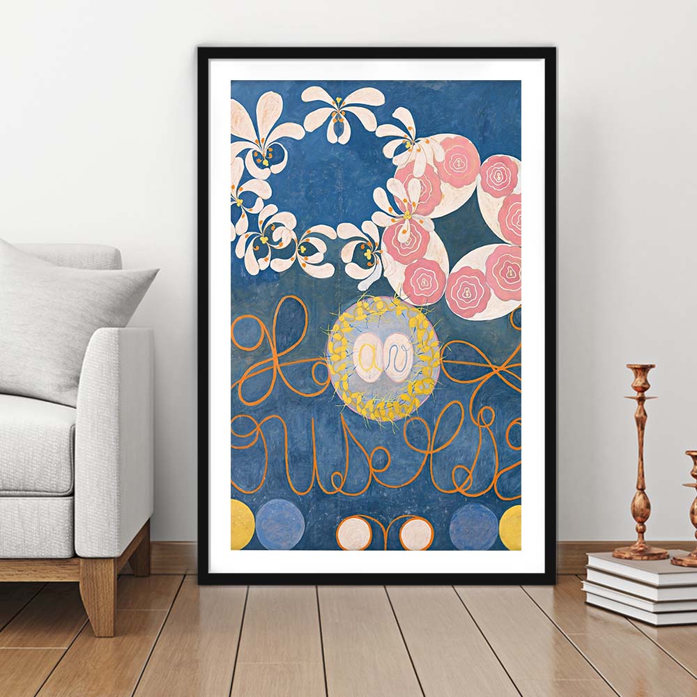 Hilma Af Klint Art Print, Abstract, Art Reproduction, The Ten Largest, Framed Art Print, White Border