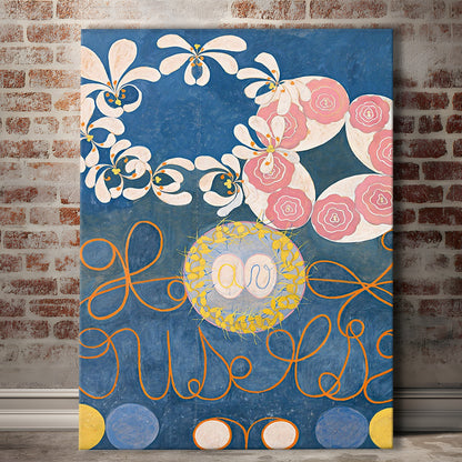 Hilma Af Klint Art Print, Abstract, Art Reproduction, Hilma Af Klint Print, The Ten Largest, No.1, Canvas Print, Canvas Decor