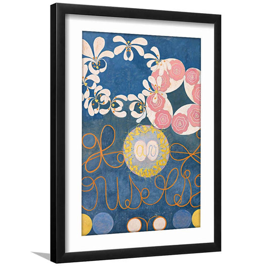 Hilma Af Klint Art Print, Abstract, Art Reproduction, The Ten Largest, Framed Art Print, White Border