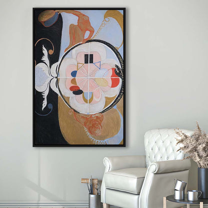 Hilma Af Klint Art Print, Abstract, Art Reproduction, Hilma Af Klint Print, Framed Canvas Print, Floating Frame