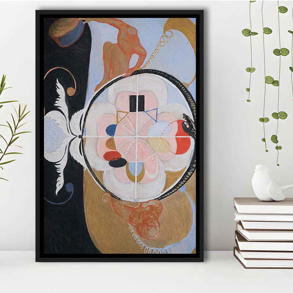 Hilma Af Klint Art Print, Abstract, Art Reproduction, Hilma Af Klint Print, Framed Canvas Print, Floating Frame