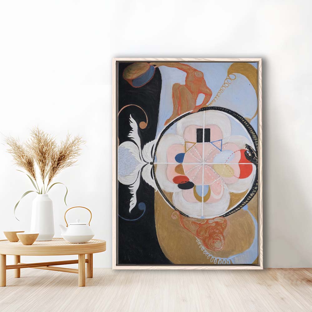 Hilma Af Klint Art Print, Abstract, Art Reproduction, Hilma Af Klint Print, Framed Canvas Print, Floating Frame