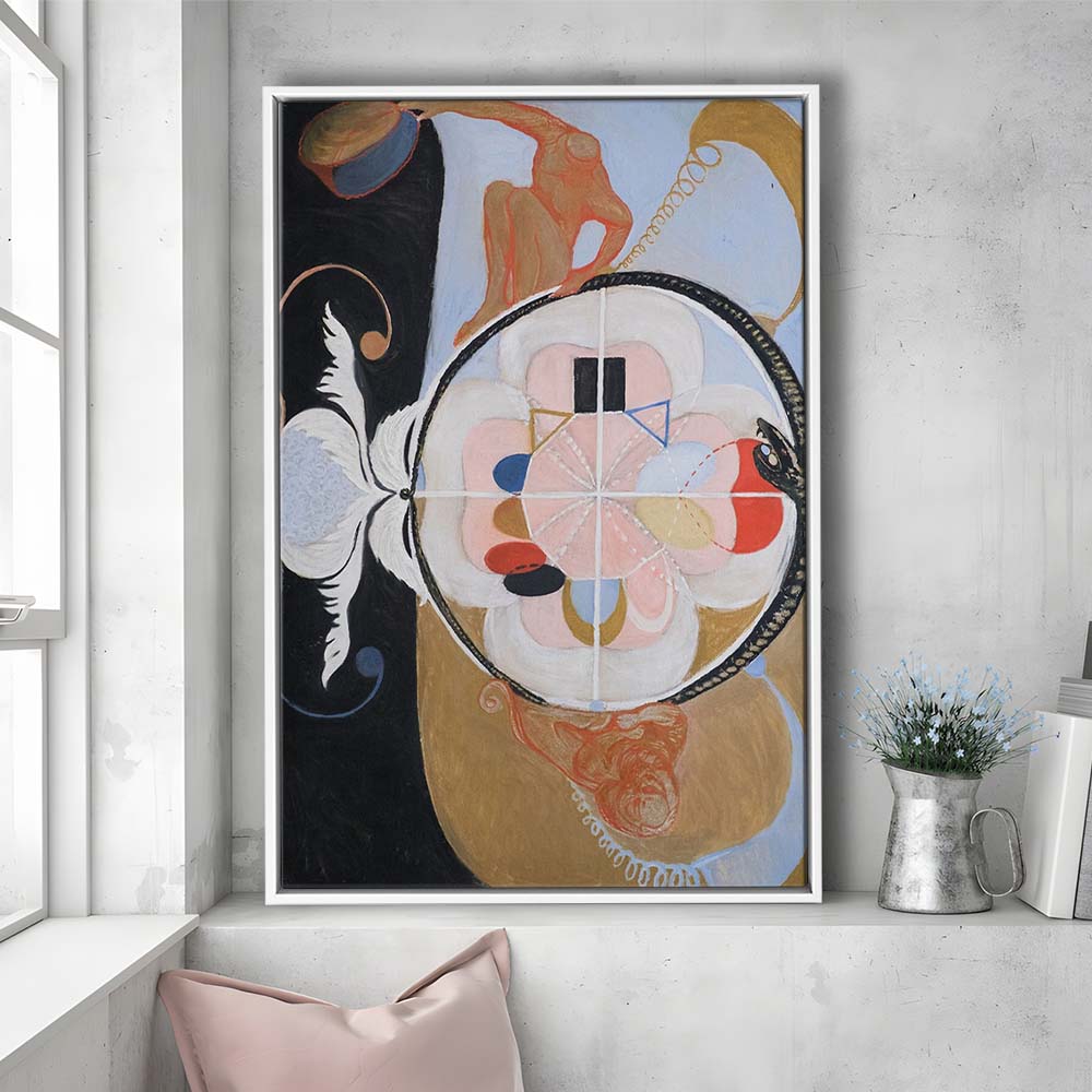 Hilma Af Klint Art Print, Abstract, Art Reproduction, Hilma Af Klint Print, Framed Canvas Print, Floating Frame