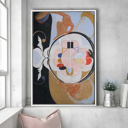 Hilma Af Klint Art Print, Abstract, Art Reproduction, Hilma Af Klint Print, Framed Canvas Print, Floating Frame