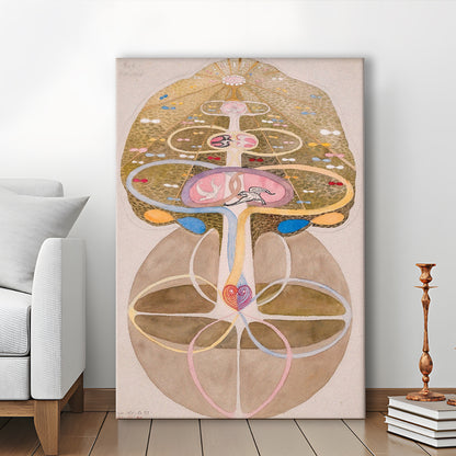 Hilma Af Klint Art Print, Art Reproduction, Tree Of Knowledge, No. 1, Trendy Wall Art, Home Decor, Canvas Print, Canvas Decor