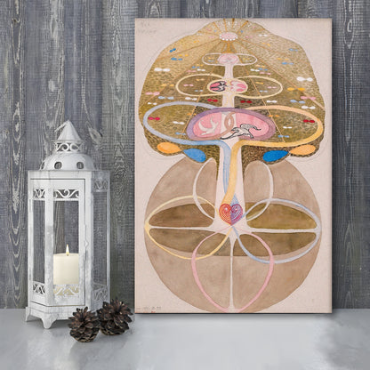 Hilma Af Klint Art Print, Art Reproduction, Tree Of Knowledge, No. 1, Trendy Wall Art, Home Decor, Canvas Print, Canvas Decor