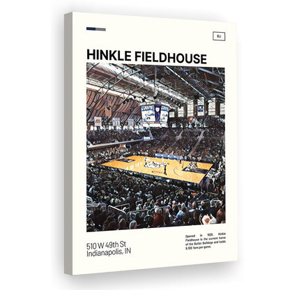 Hinkle Fieldhouse Print, Butler Basketball Stadium Canvas Art, Fan Gifts, Sport Art, Canvas Print Wall Art