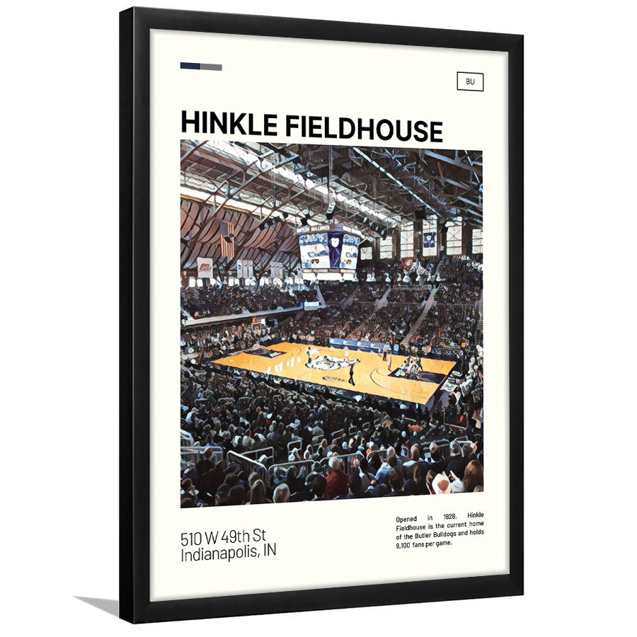 Hinkle Fieldhouse Print, Butler Basketball Stadium Art, Gifts for him, Sport Art, Framed Art Print Wall Decor