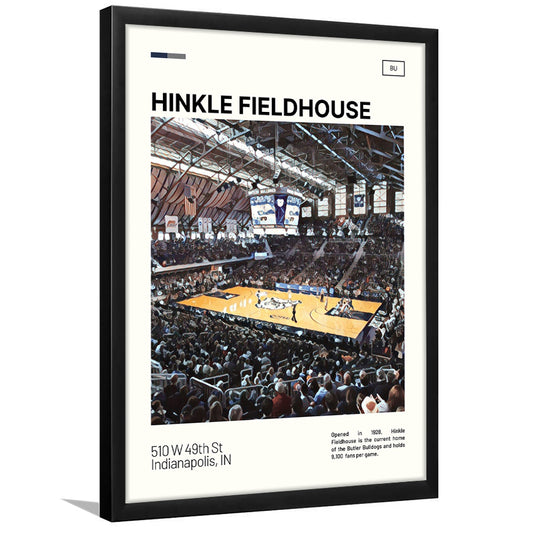 Hinkle Fieldhouse Print, Butler Basketball Stadium Art, Gifts for him, Sport Art, Framed Art Print Wall Decor