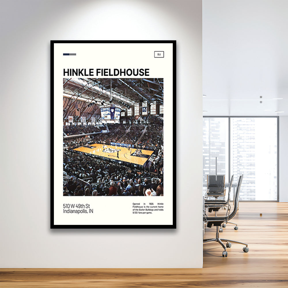 Hinkle Fieldhouse Print, Butler Basketball Stadium Art, Gifts for him, Sport Art, Framed Art Print Wall Decor