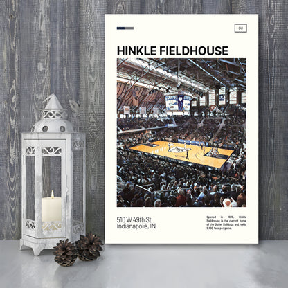 Hinkle Fieldhouse Print, Butler Basketball Stadium Canvas Art, Fan Gifts, Sport Art, Canvas Print Wall Art