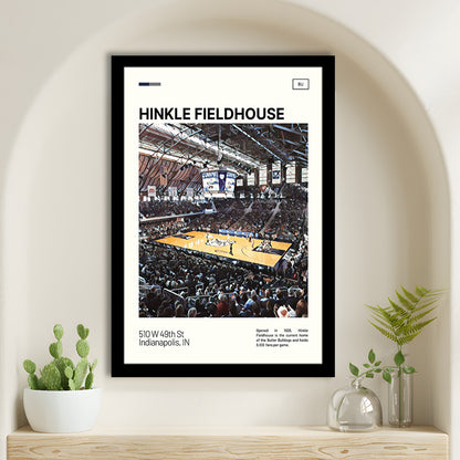 Hinkle Fieldhouse Print, Butler Basketball Stadium Art, Gifts for him, Sport Art, Framed Art Print Wall Decor