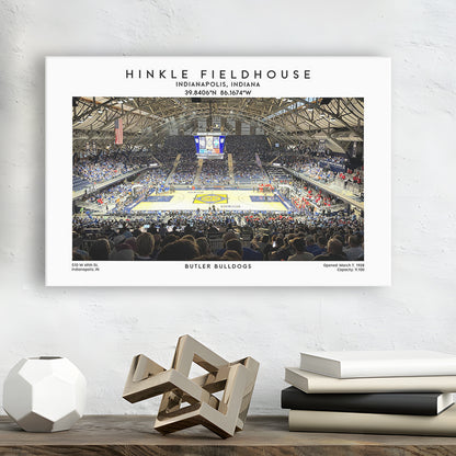 Hinkle Fieldhouse, Butler Bulldogs Basketball Stadium Wall Art Print, Canvas Print Wall Art, Man Cave Gift