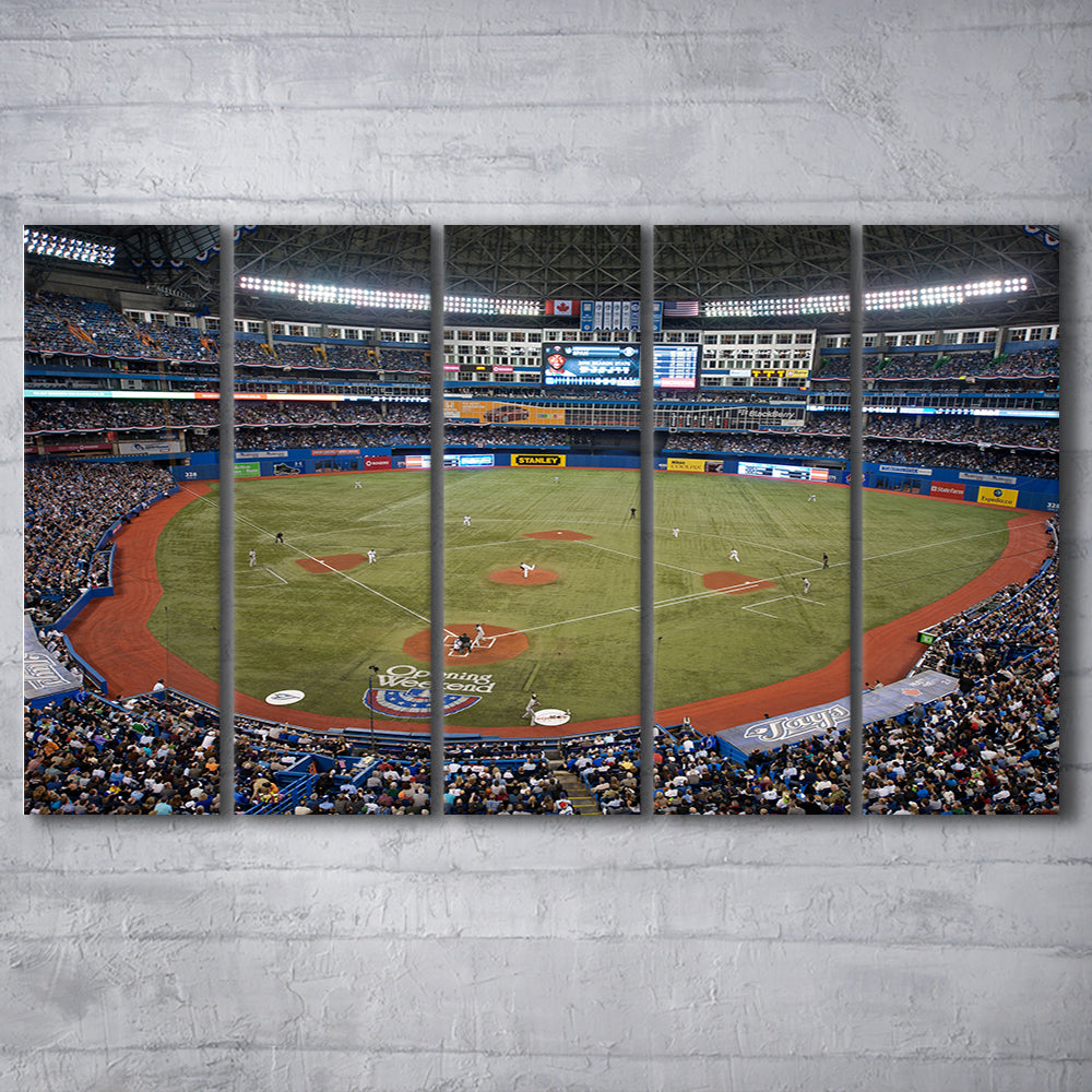 Hiram Bithorn Stadium, Stadium Canvas, Sport Art, 5 Panel B, Extra Large Canvas, Canvas Print Wall Art