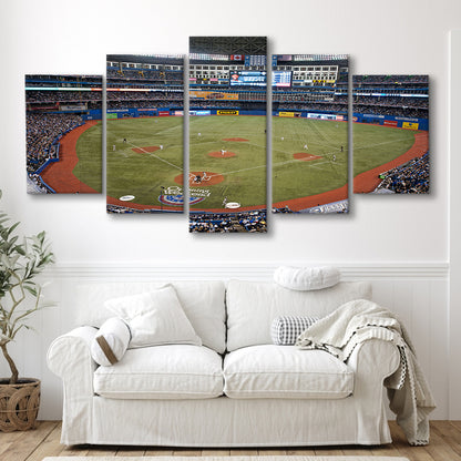 Hiram Bithorn Stadium, Stadium Canvas, Sport Art, Gift for him, 5 Panel, Large Canvas, Canvas Print Wall Art