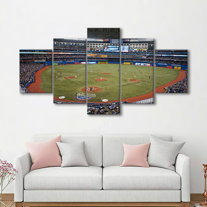Hiram Bithorn Stadium, Stadium Canvas, Sport Art, Gift for him, 5 Panel, Large Canvas, Canvas Print Wall Art