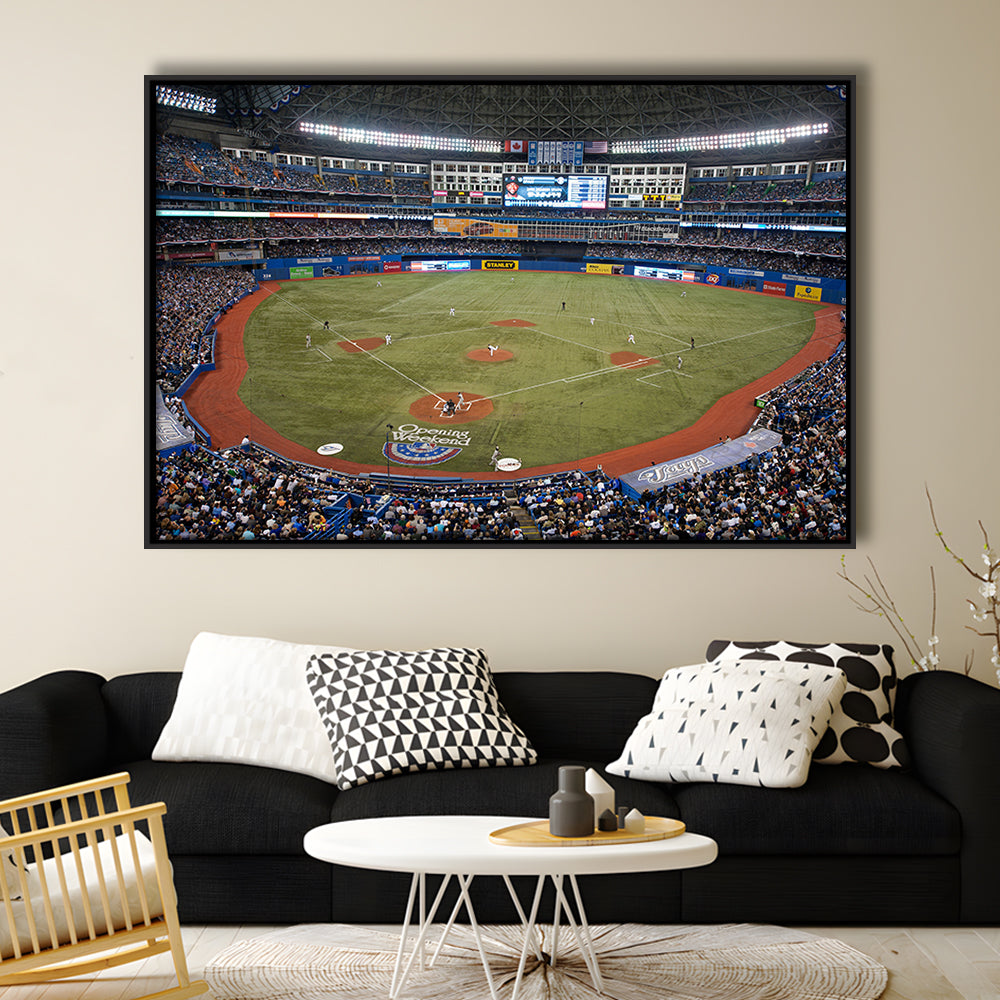 Hiram Bithorn Stadium, Stadium Canvas, Sport Art, Framed Canvas Print Wall Art, Floating Frame