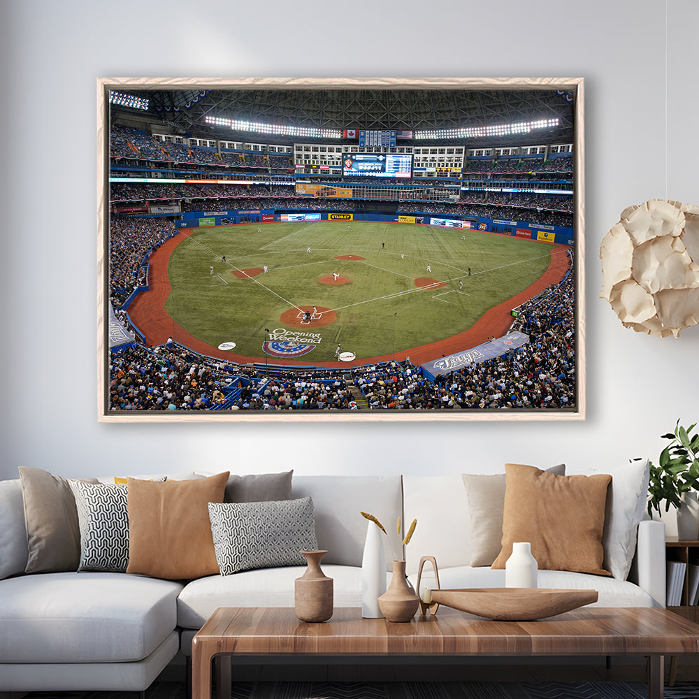 Hiram Bithorn Stadium, Stadium Canvas, Sport Art, Framed Canvas Print Wall Art, Floating Frame