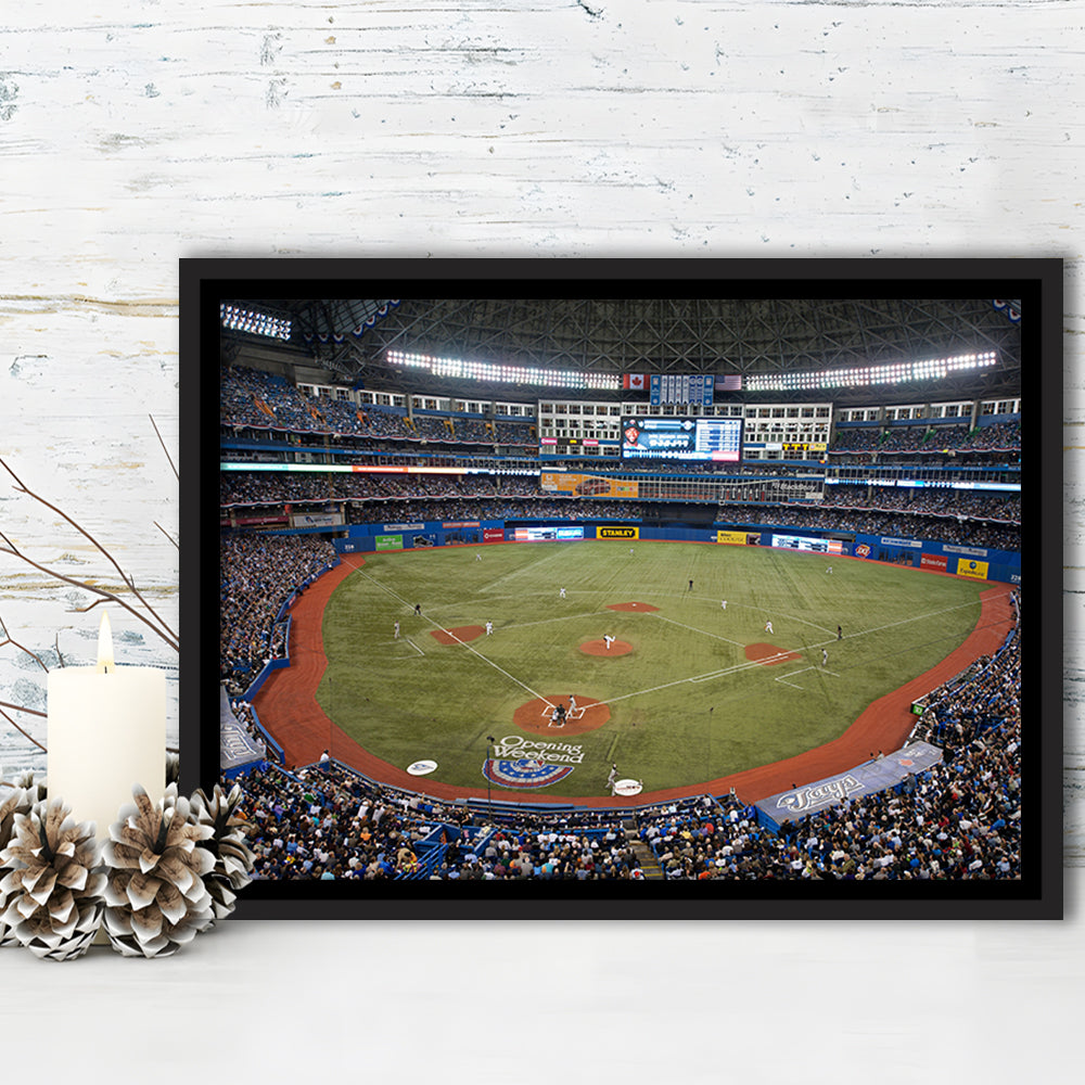 Hiram Bithorn Stadium, Stadium Canvas, Sport Art, Framed Canvas Print Wall Art, Floating Frame
