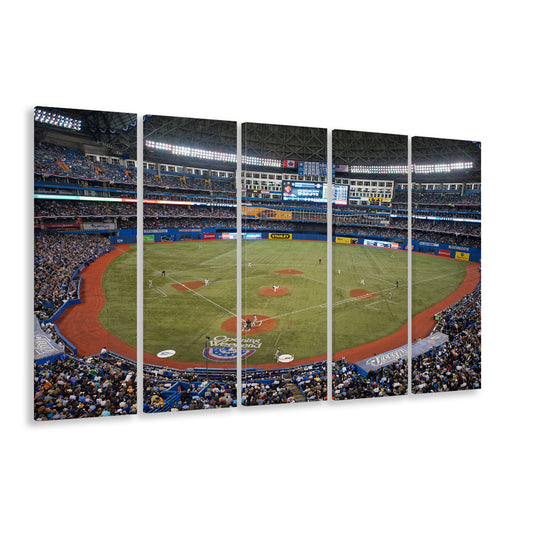 Hiram Bithorn Stadium, Stadium Canvas, Sport Art, 5 Panel B, Extra Large Canvas, Canvas Print Wall Art