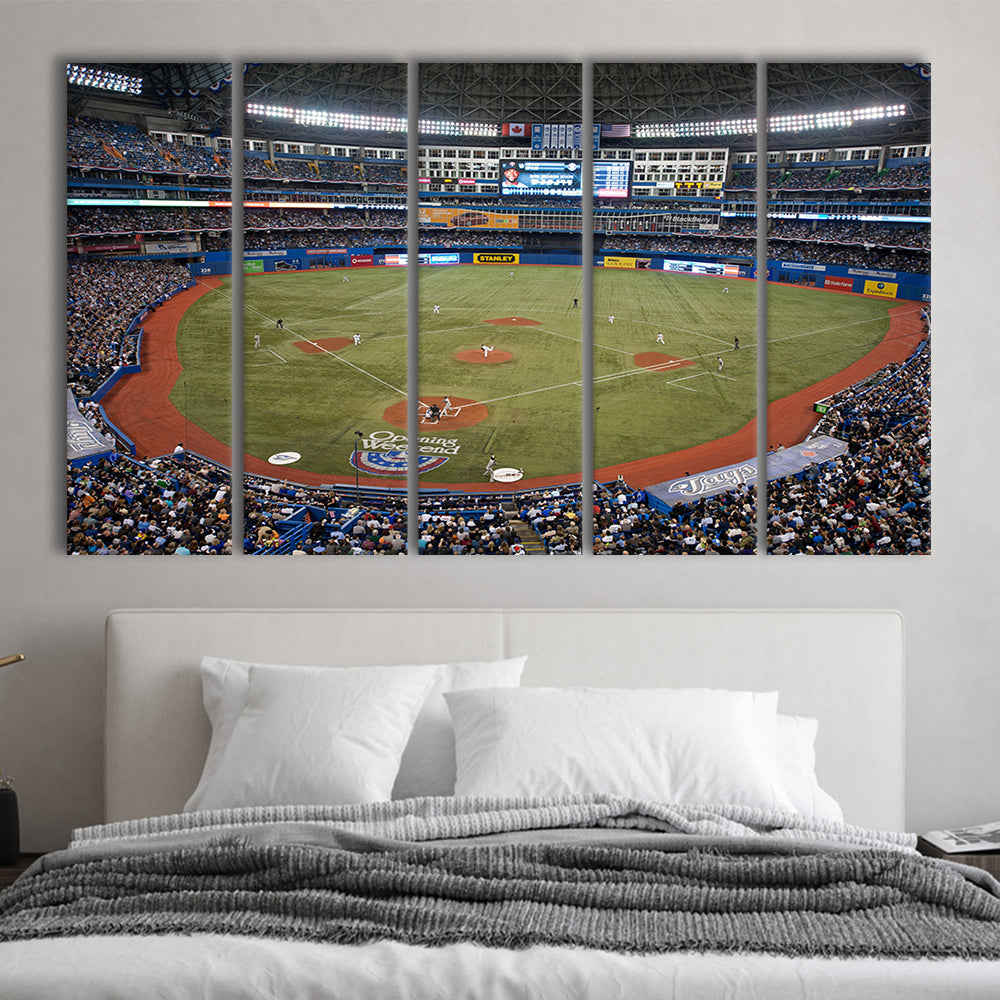 Hiram Bithorn Stadium, Stadium Canvas, Sport Art, 5 Panel B, Extra Large Canvas, Canvas Print Wall Art
