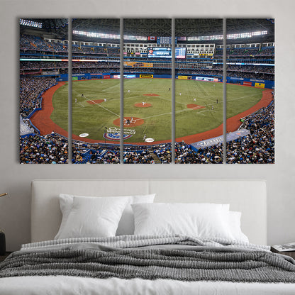 Hiram Bithorn Stadium, Stadium Canvas, Sport Art, 5 Panel B, Extra Large Canvas, Canvas Print Wall Art