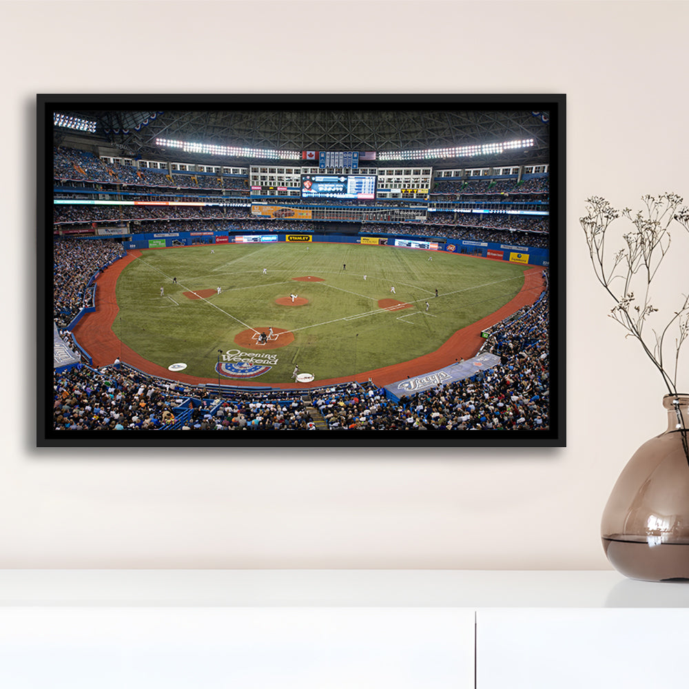 Hiram Bithorn Stadium, Stadium Canvas, Sport Art, Framed Canvas Print Wall Art, Floating Frame