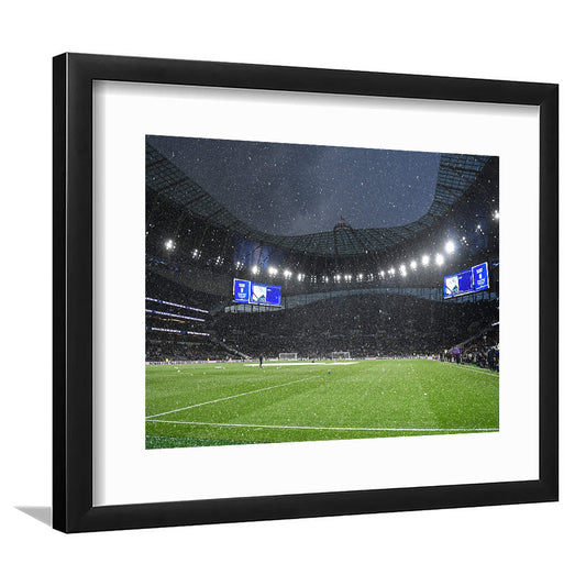 Hotspur Stadium, Stadium Canvas, Sport Art, Gift for him, White Border Framed Art Print Wall Decor