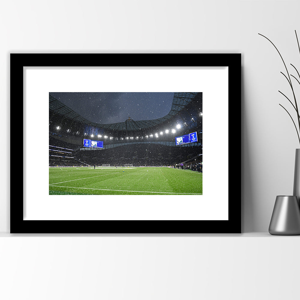 Hotspur Stadium, Stadium Canvas, Sport Art, Gift for him, White Border Framed Art Print Wall Decor