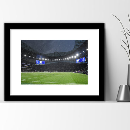 Hotspur Stadium, Stadium Canvas, Sport Art, Gift for him, White Border Framed Art Print Wall Decor