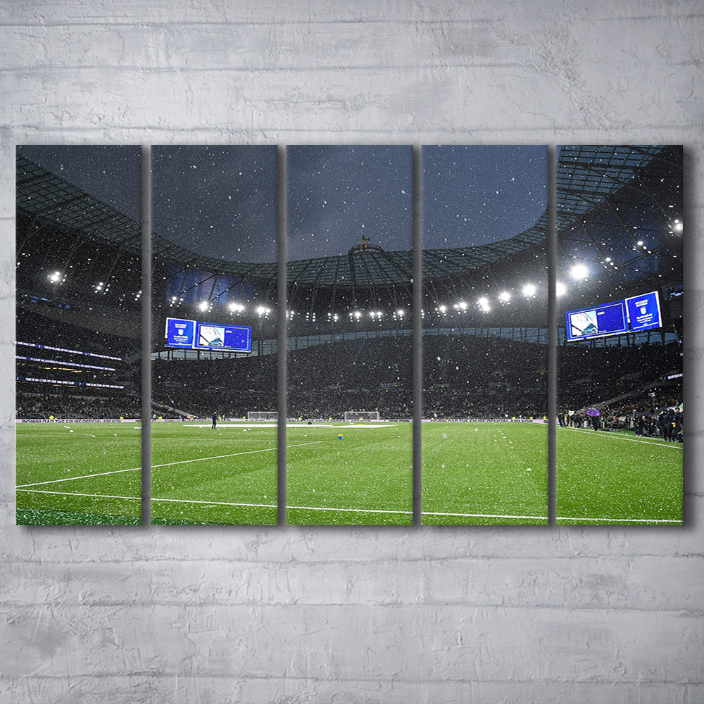 Hotspur Stadium, Stadium Canvas, Sport Art, 5 Panel B, Extra Large Canvas, Canvas Print Wall Art
