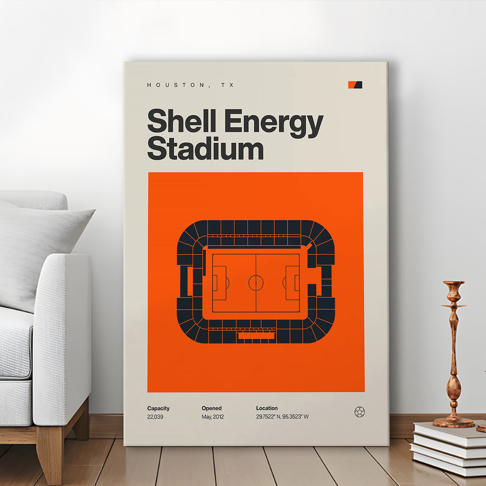 Houston Dynamo Stadium Print, Shell Energy Stadium Print, Fan Gifts, Sport Art, Canvas Print Wall Art