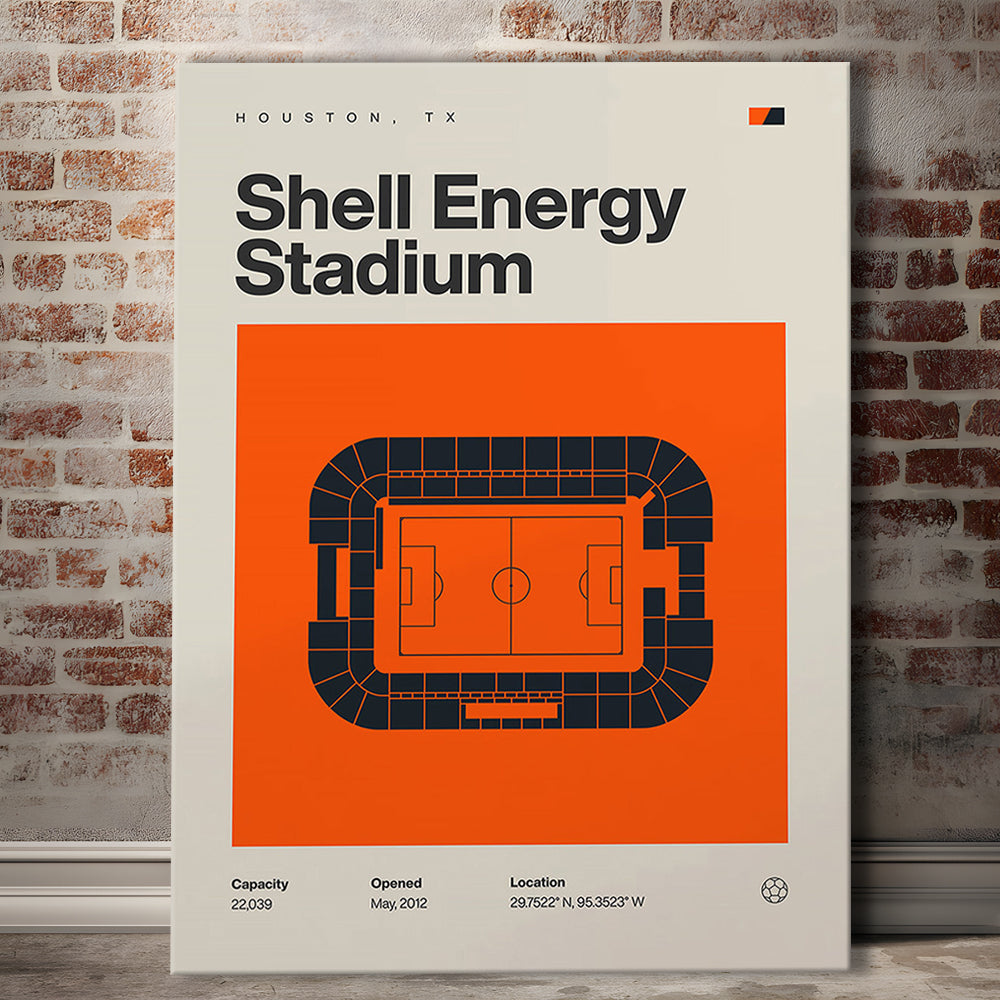 Houston Dynamo Stadium Print, Shell Energy Stadium Print, Fan Gifts, Sport Art, Canvas Print Wall Art