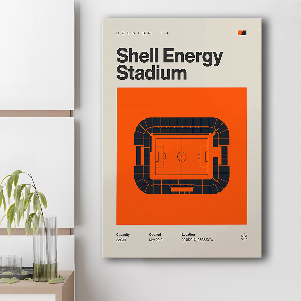 Houston Dynamo Stadium Print, Shell Energy Stadium Print, Fan Gifts, Sport Art, Canvas Print Wall Art