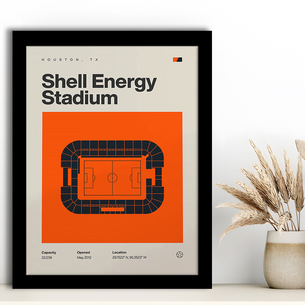 Houston Dynamo Stadium Print, Shell Energy Stadium Print, Gifts for him, Sport Art, Framed Art Print Wall Decor
