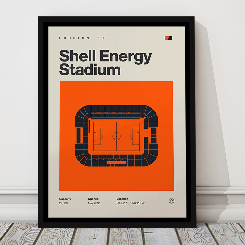 Houston Dynamo Stadium Print, Shell Energy Stadium Print, Man Cave Gift, Floating Framed Canvas Print Wall Art