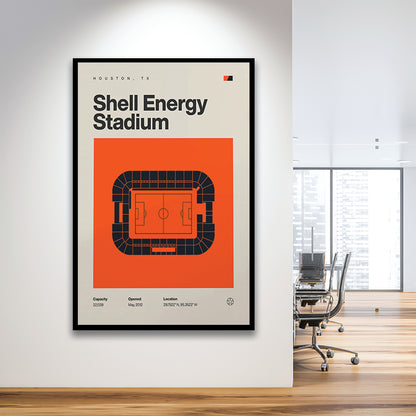 Houston Dynamo Stadium Print, Shell Energy Stadium Print, Gifts for him, Sport Art, Framed Art Print Wall Decor