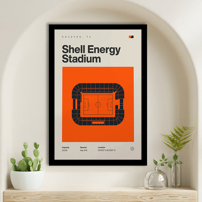 Houston Dynamo Stadium Print, Shell Energy Stadium Print, Gifts for him, Sport Art, Framed Art Print Wall Decor