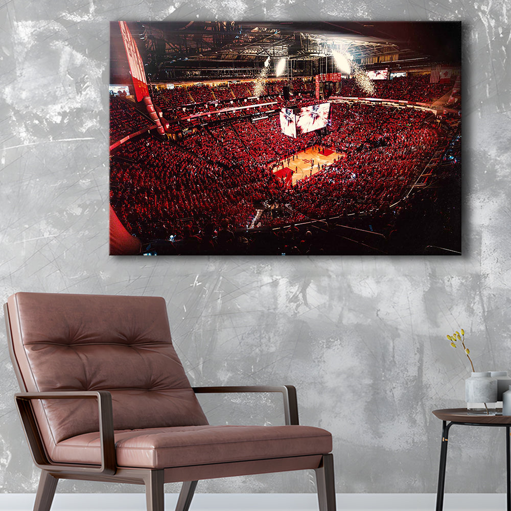 Houston Rockets, Stadium Canvas, Sport Art, Gift for him, Man Cave Decor, Art Print, Canvas Print Wall Art