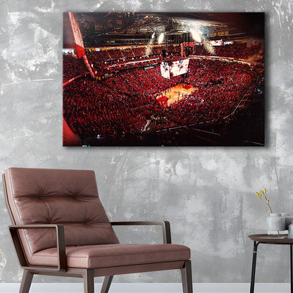 Houston Rockets, Stadium Canvas, Sport Art, Gift for him, Man Cave Decor, Art Print, Canvas Print Wall Art