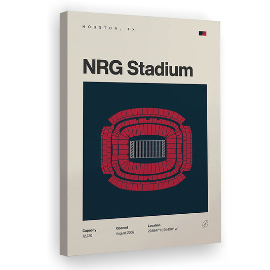 Houston Texans Stadium Print, NRG Stadium Print, Fan Gifts, Sport Art, Canvas Print Wall Art