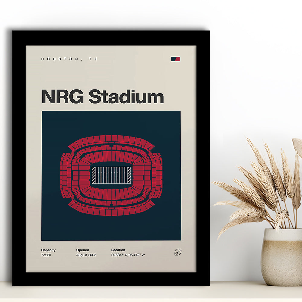 Houston Texans Stadium Print, NRG Stadium Print, Gifts for him, Sport Art, Framed Art Print Wall Decor
