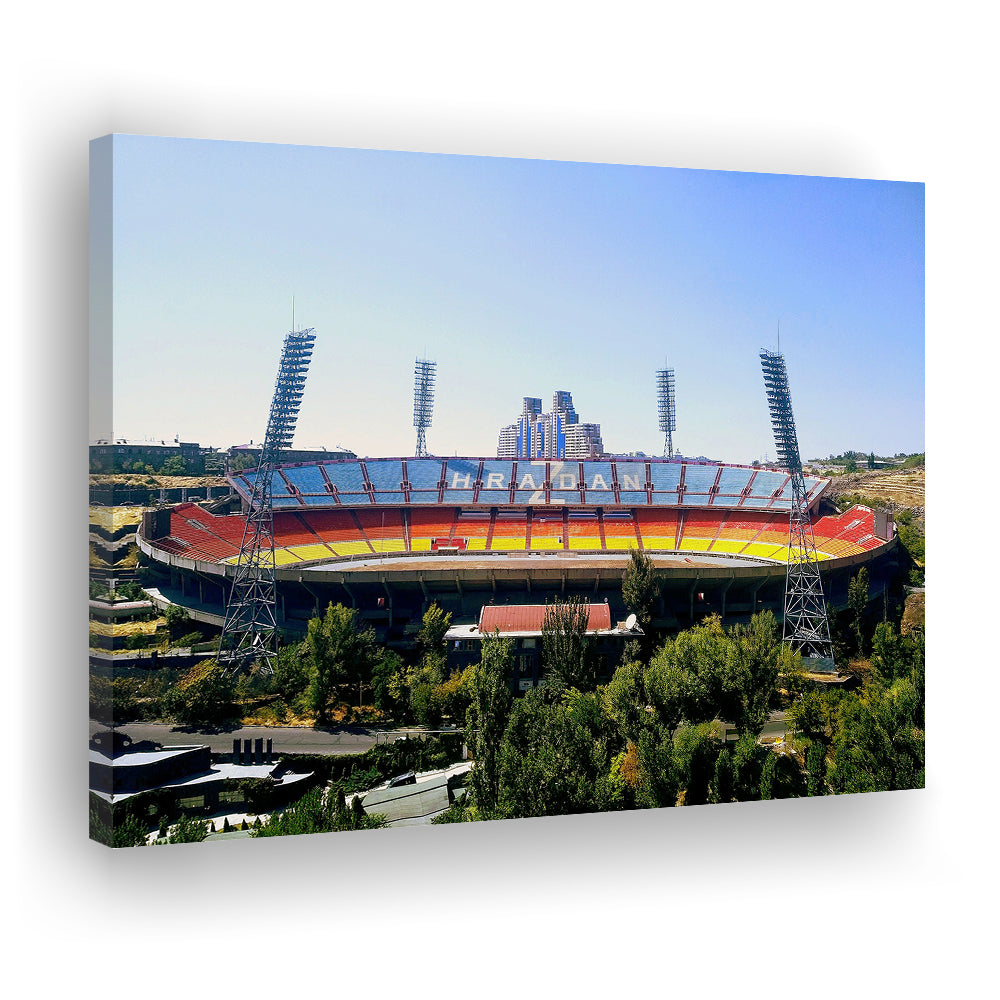 Hrazdan Stadium, Stadium Canvas, Sport Art, Gift for him, Man Cave Decor, Art Print, Canvas Print Wall Art