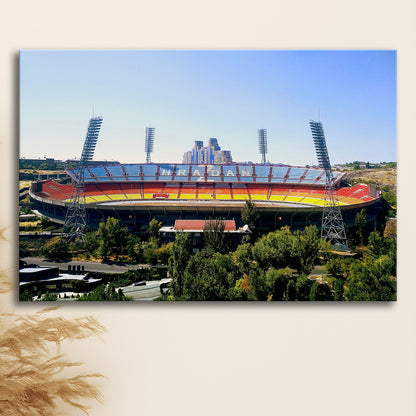 Hrazdan Stadium, Stadium Canvas, Sport Art, Gift for him, Man Cave Decor, Art Print, Canvas Print Wall Art