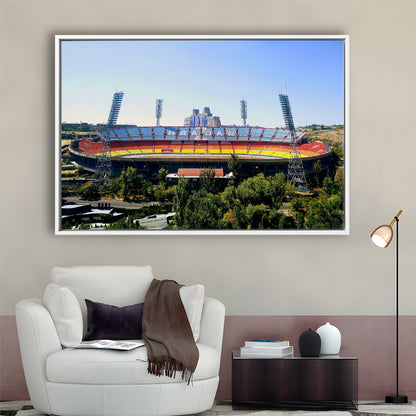 Hrazdan Stadium, Stadium Canvas, Sport Art, Framed Canvas Print Wall Art, Floating Frame