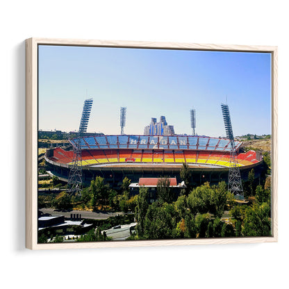 Hrazdan Stadium, Stadium Canvas, Sport Art, Framed Canvas Print Wall Art, Floating Frame
