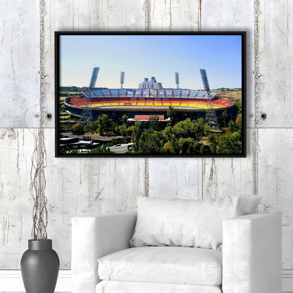 Hrazdan Stadium, Stadium Canvas, Sport Art, Framed Canvas Print Wall Art, Floating Frame