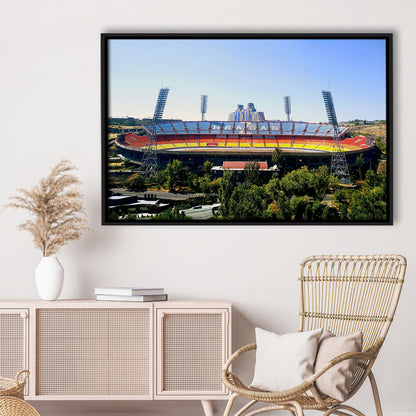 Hrazdan Stadium, Stadium Canvas, Sport Art, Framed Canvas Print Wall Art, Floating Frame